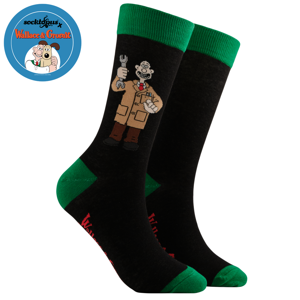 Everyday Genius Socks - Wallace and Gromit