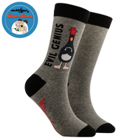 Evil Genius Socks - Wallace and Gromit