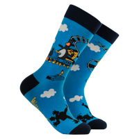 Feather's Train Socks - Wallace and Gromit