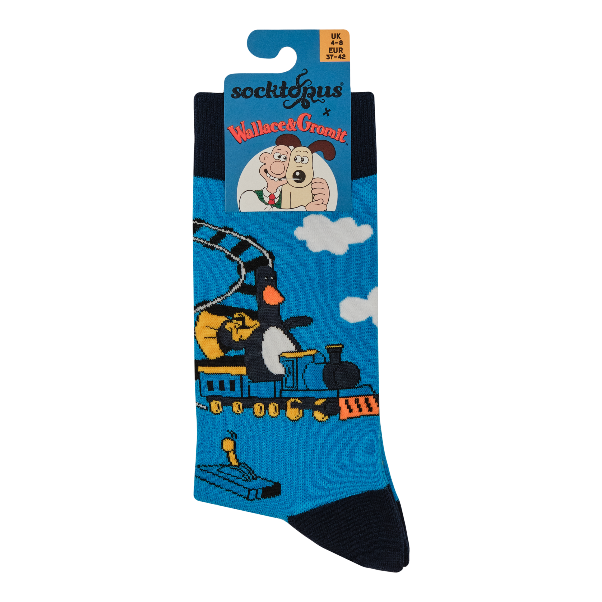 Feather's Train Socks - Wallace and Gromit