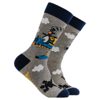 Feather's Train Socks - Wallace and Gromit