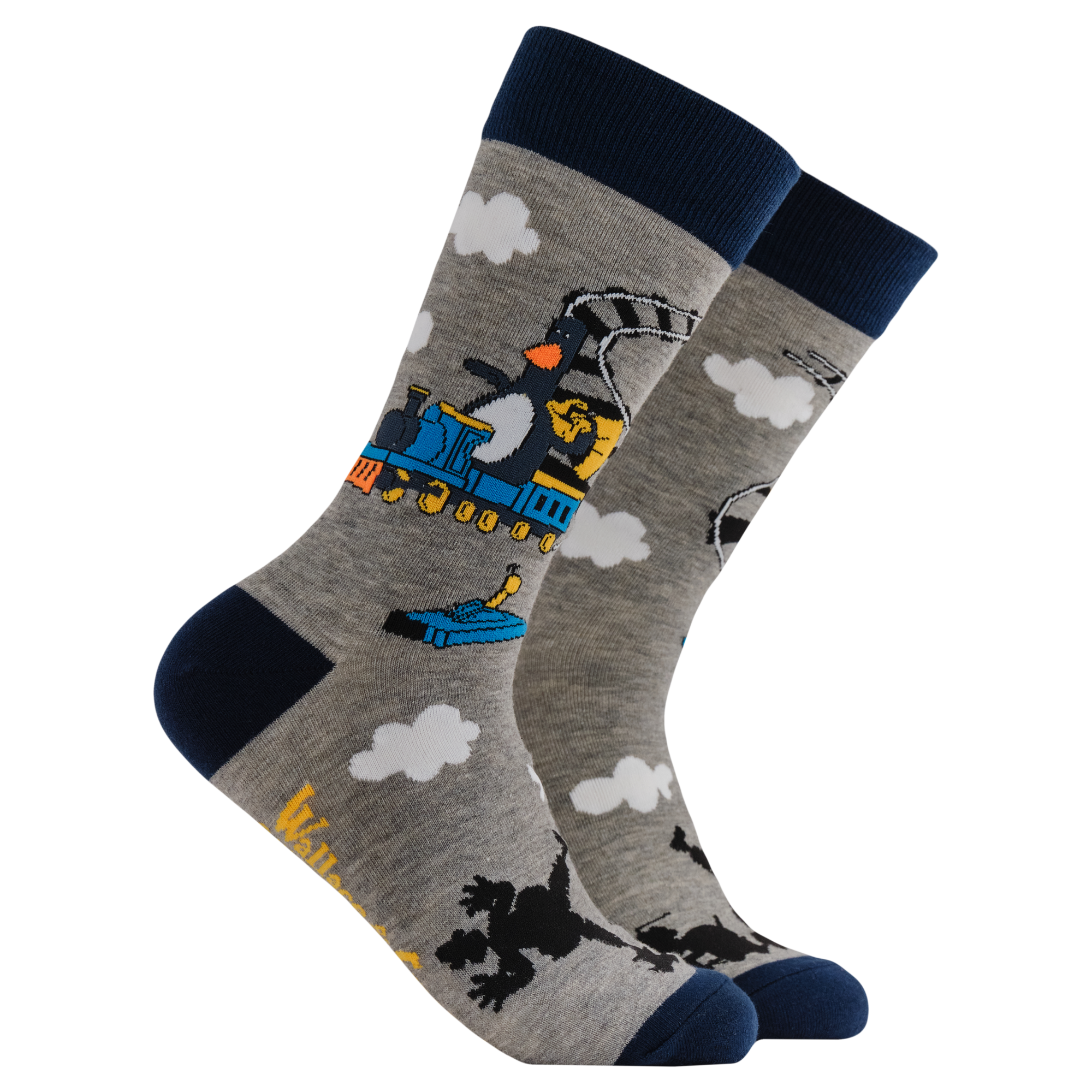 Feather's Train Socks - Wallace and Gromit