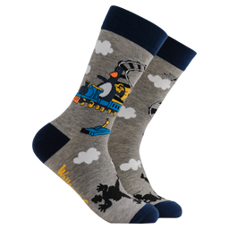 Feather's Train Socks - Wallace and Gromit