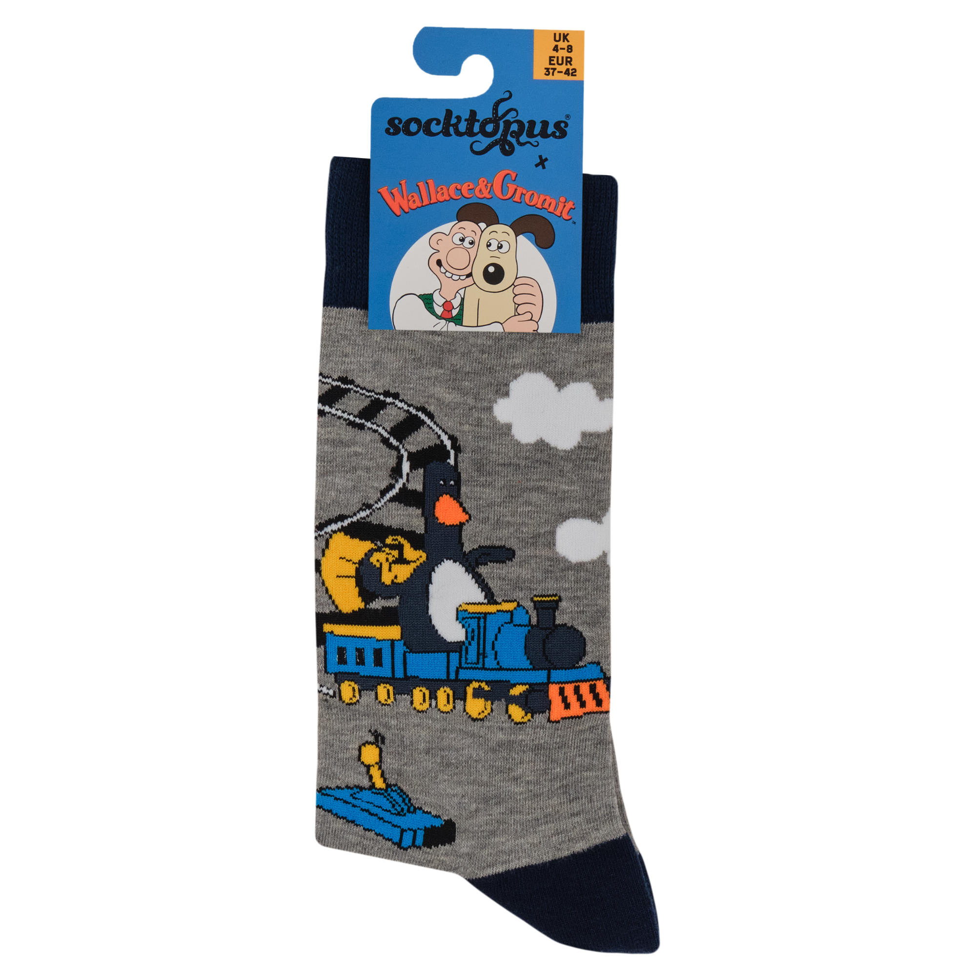 Feather's Train Socks - Wallace and Gromit