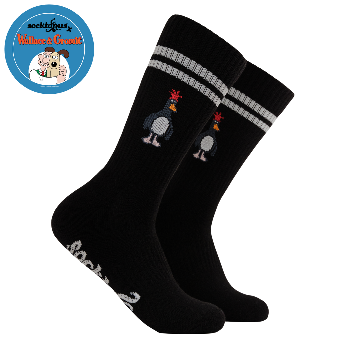 Feathers McGraw Athletic Socks - Wallace and Gromit