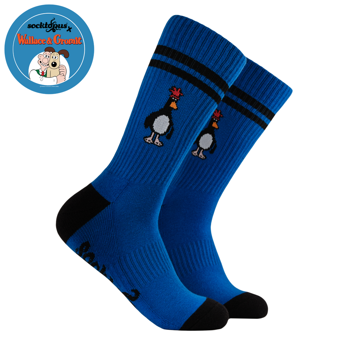 Feathers McGraw Athletic Socks - Wallace and Gromit