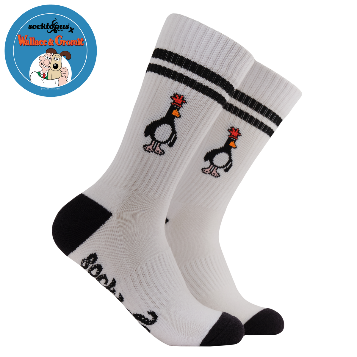 Feathers McGraw Athletic Socks - Wallace and Gromit