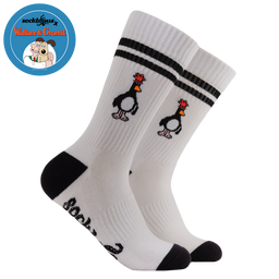 Feathers McGraw Athletic Socks - Wallace and Gromit