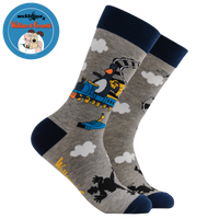 Feather's Train Socks - Wallace and Gromit