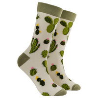 Cactus Bamboo Socks - Feeling Sharp Today