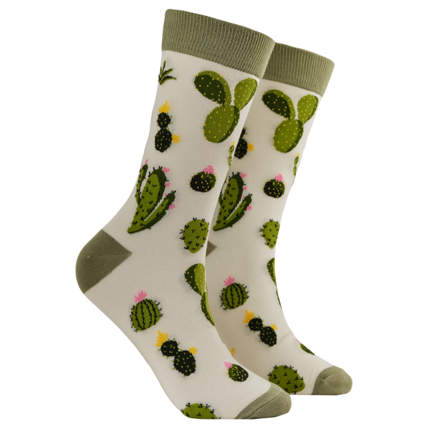 Cactus Bamboo Socks - Feeling Sharp Today