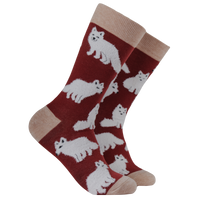 Fluffy Arctic Foxes Socks