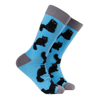 Fluffy Black Cat Socks