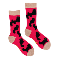Fluffy Black Cat Socks