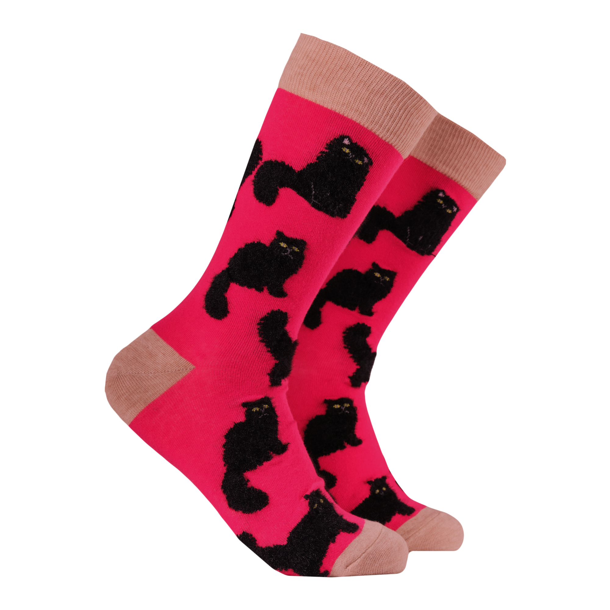 Fluffy Black Cat Socks