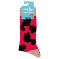 Fluffy Black Cat Socks