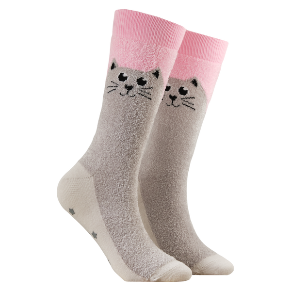 Fluffy Cosy Fat Cat Socks