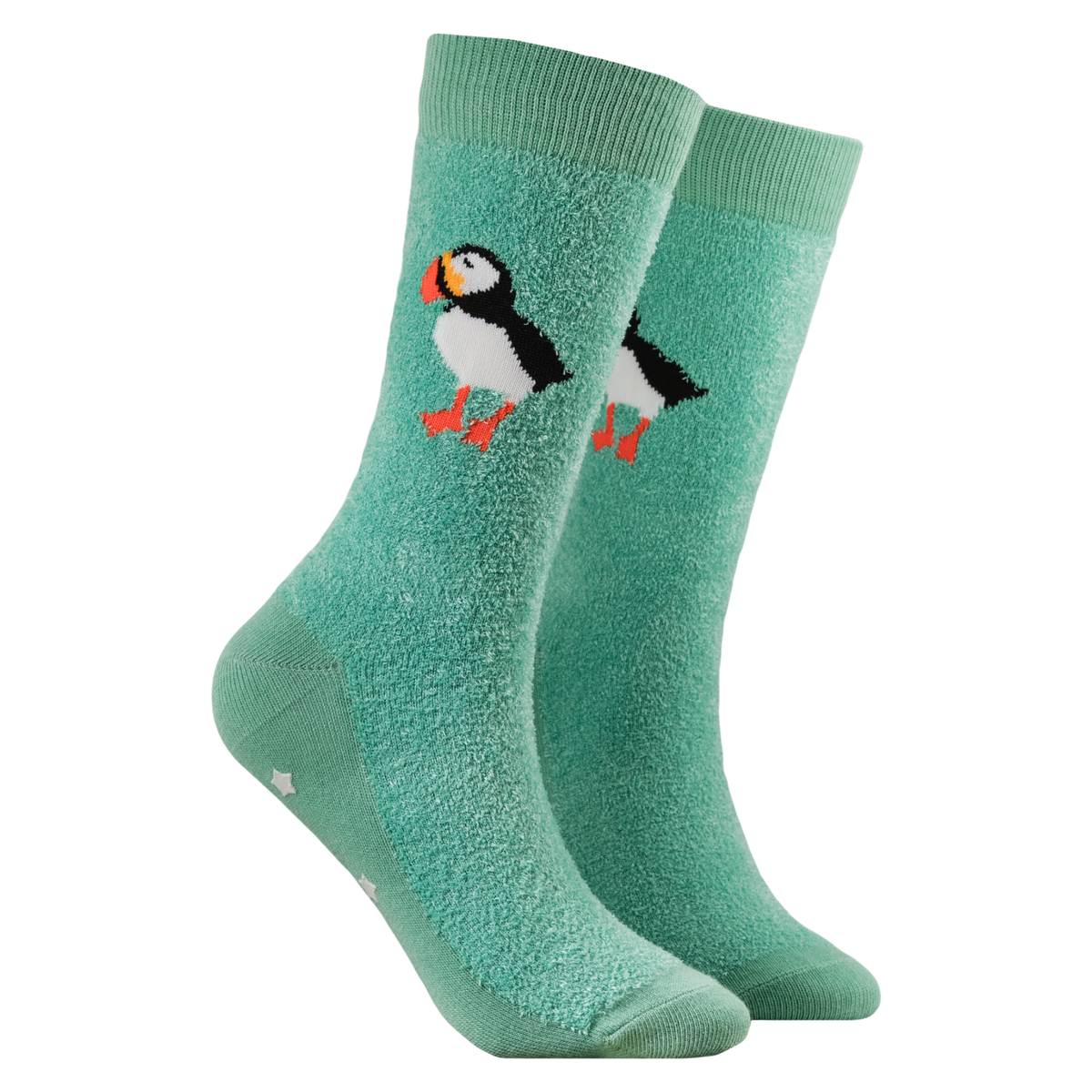Fluffy Cosy Puffin Socks
