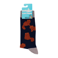 Fluffy Ginger Cats Socks