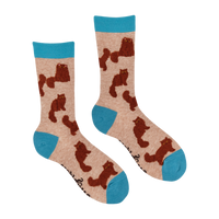 Fluffy Ginger Cats Socks