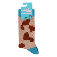 Fluffy Ginger Cats Socks