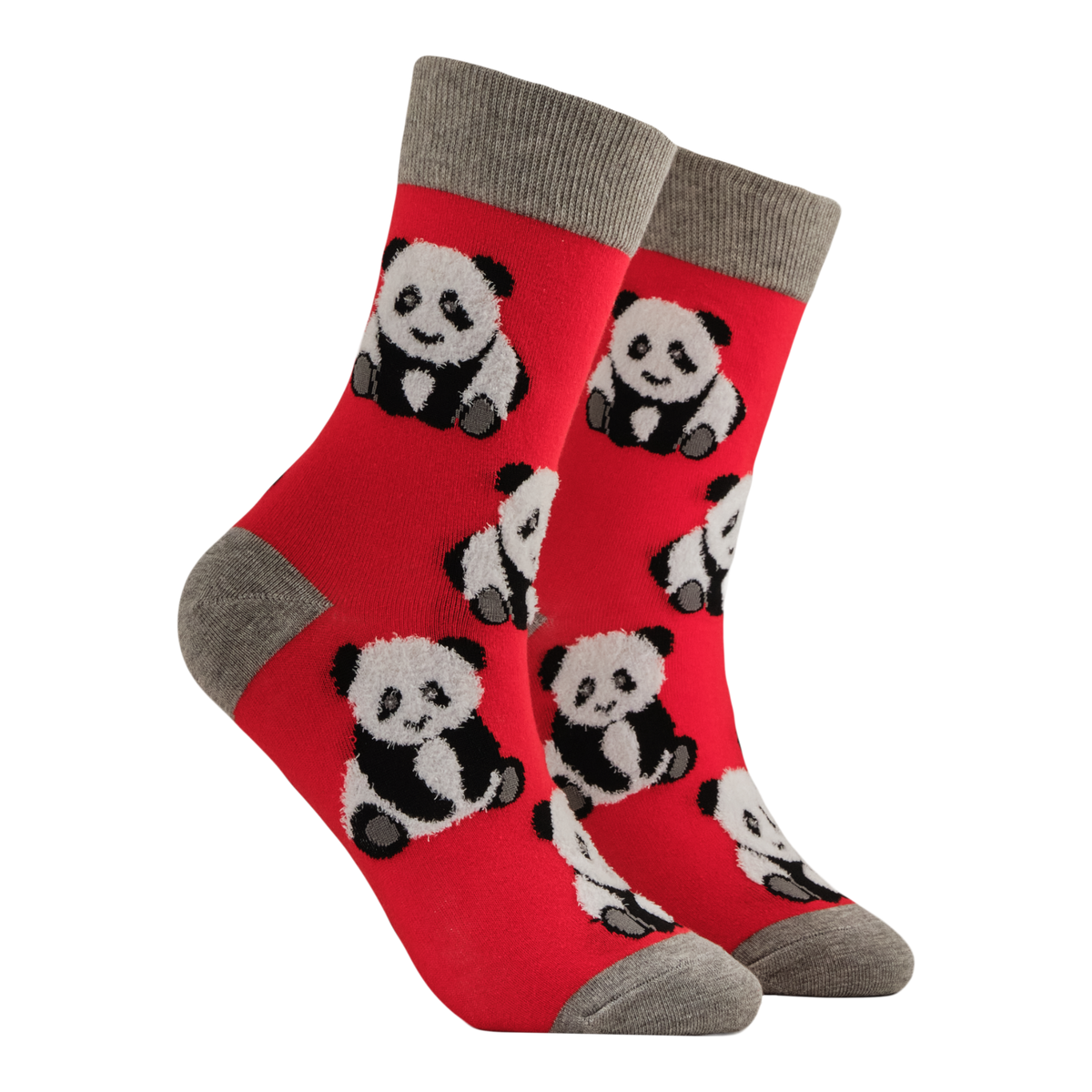 Fluffy Panda Mini Socks