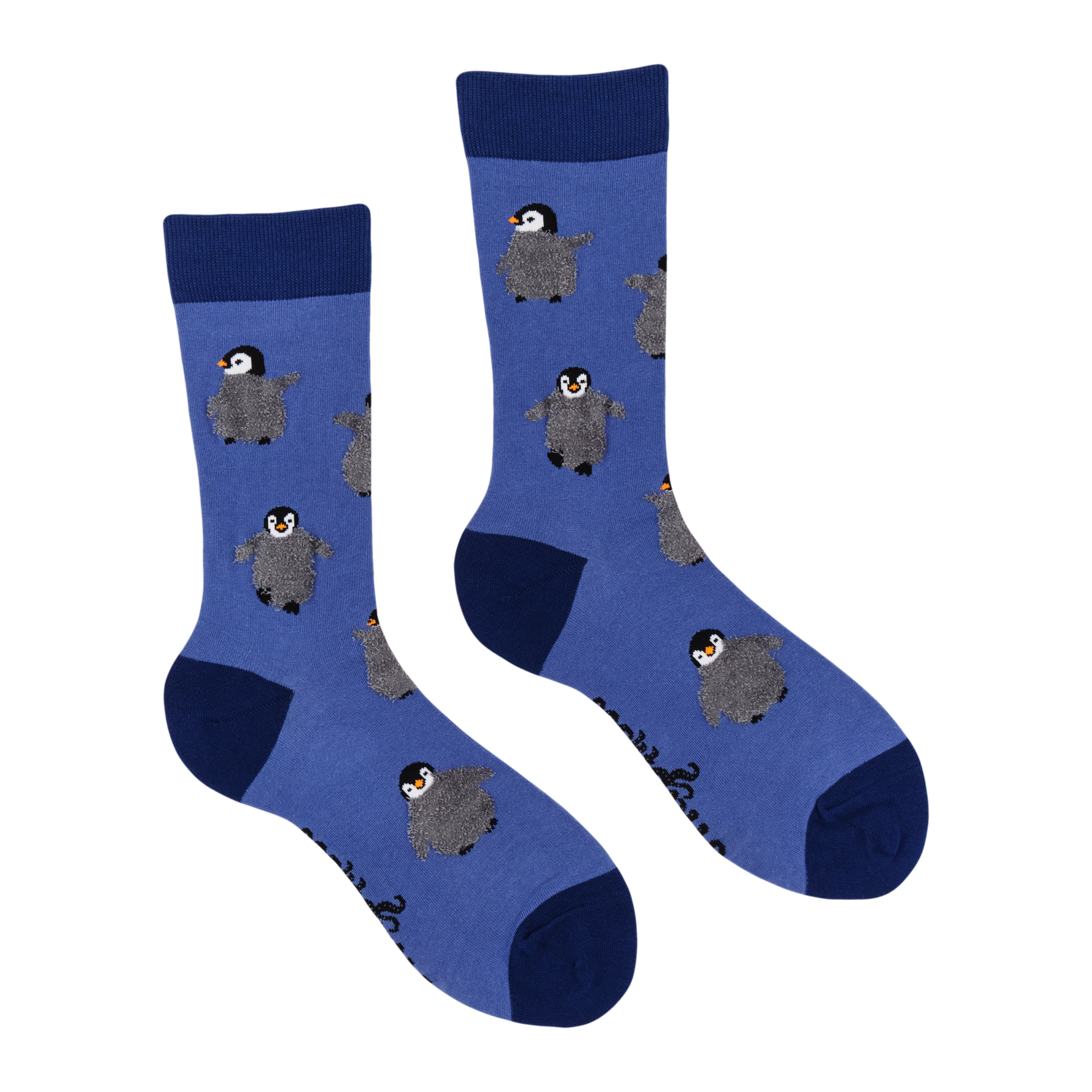 Fluffy Penguin Socks