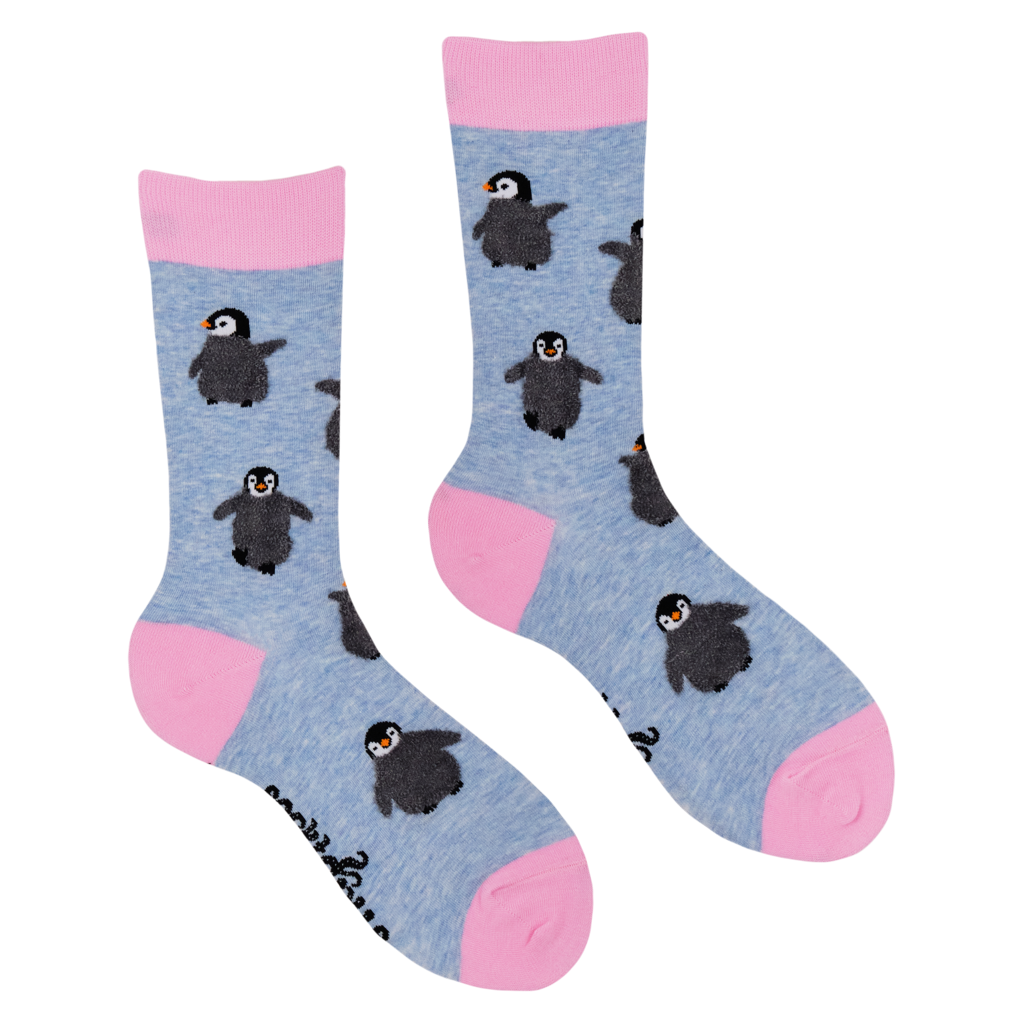 Fluffy Penguin Socks