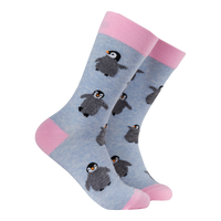 Fluffy Penguin Socks