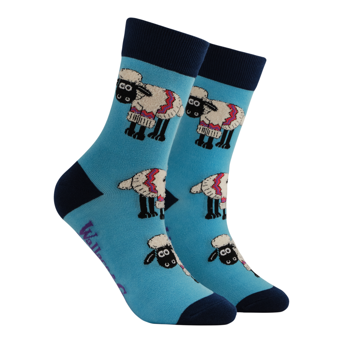 Fluffy Shaun the Sheep Mini Socks - Wallace and Gromit