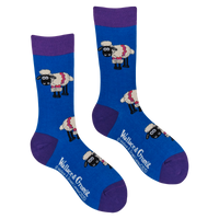 Fluffy Shaun the Sheep Socks - Wallace and Gromit