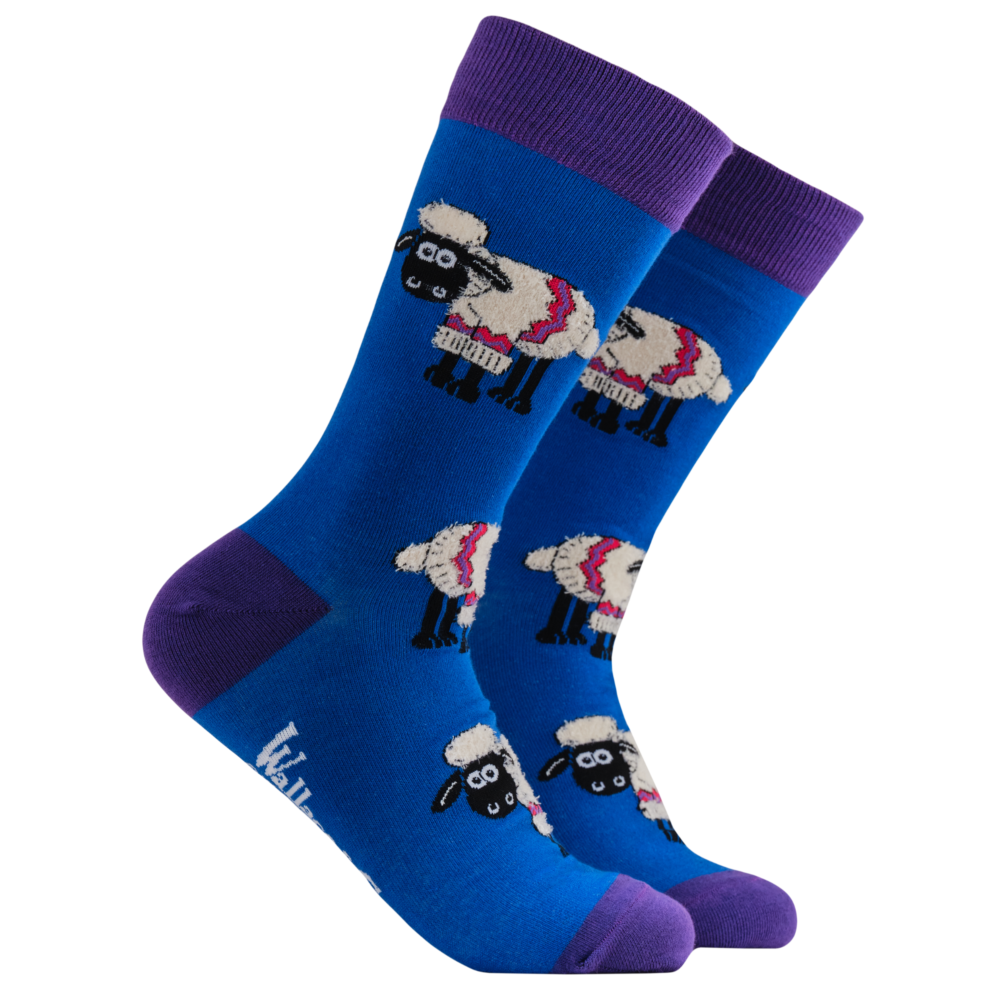 Fluffy Shaun the Sheep Socks - Wallace and Gromit