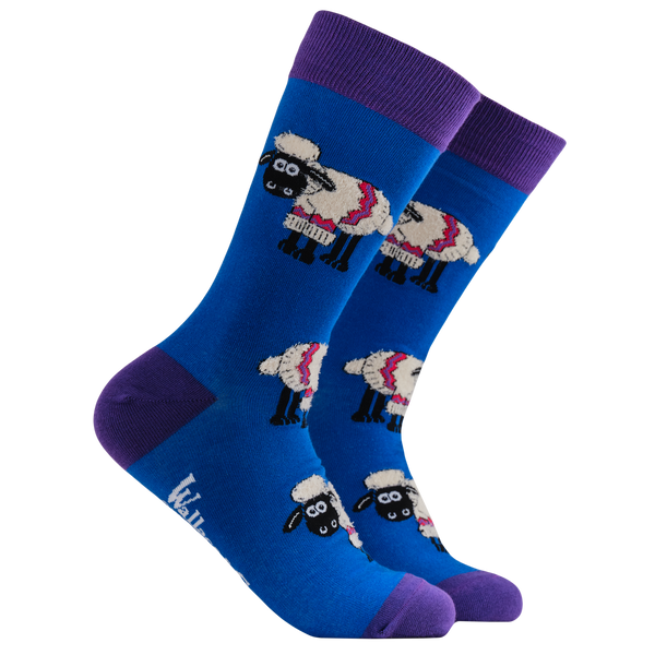 Fluffy Shaun the Sheep Socks - Wallace and Gromit