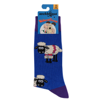 Fluffy Shaun the Sheep Socks - Wallace and Gromit