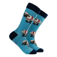 Fluffy Shaun the Sheep Socks - Wallace and Gromit