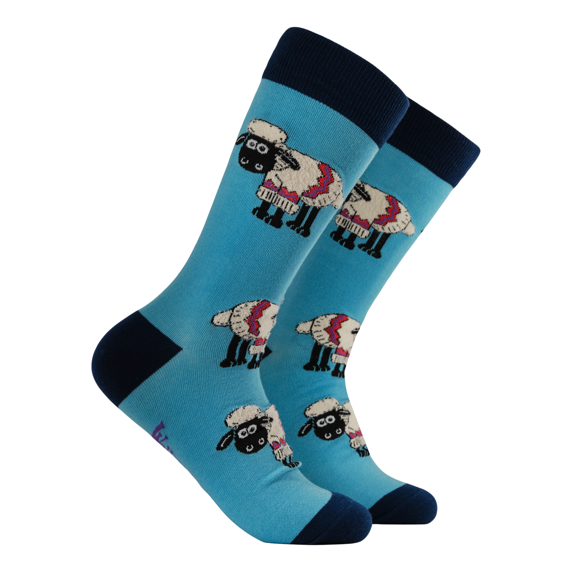 Fluffy Shaun the Sheep Socks - Wallace and Gromit