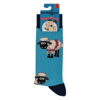 Fluffy Shaun the Sheep Socks - Wallace and Gromit