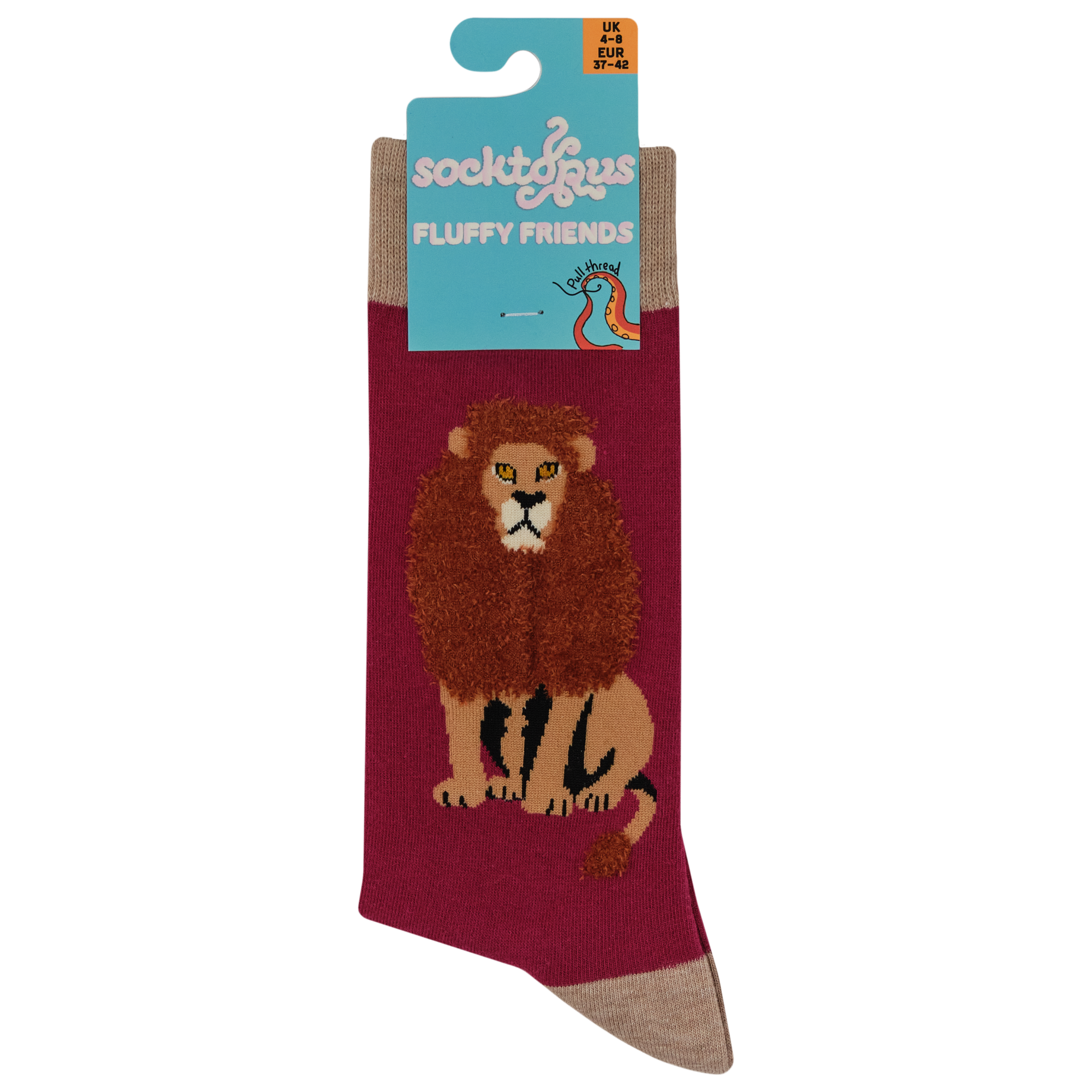 Fluffy Lion Socks - The Mane Attraction