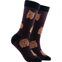 Fluffy Wombat Socks - LARGE
