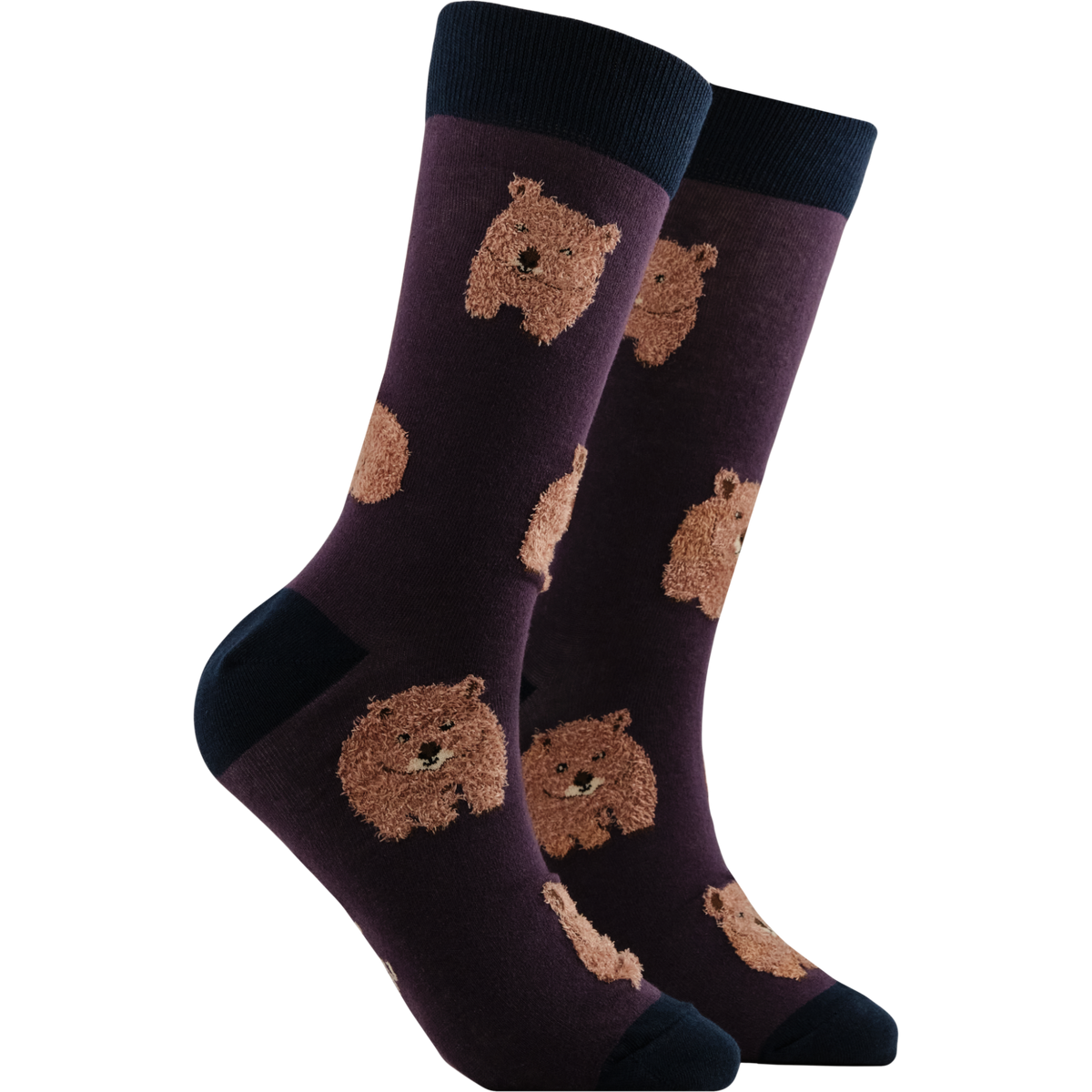 Fluffy Wombat Socks - LARGE