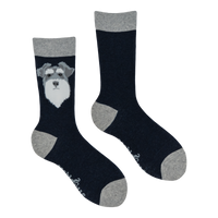 Fluffy Wowza Schnauzer Socks