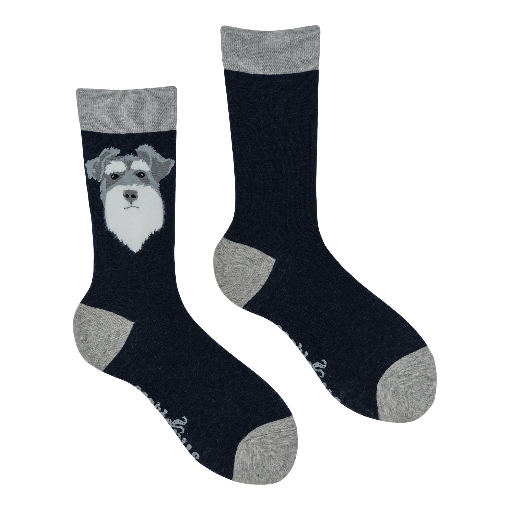 Fluffy Wowza Schnauzer Socks