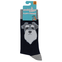 Fluffy Wowza Schnauzer Socks