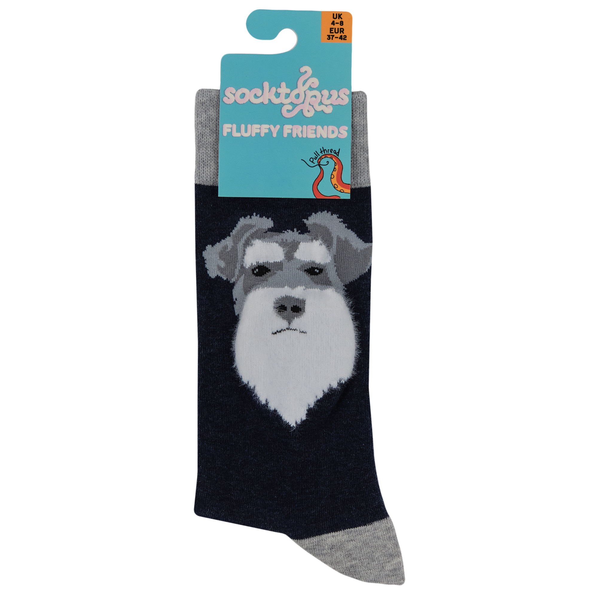 Fluffy Wowza Schnauzer Socks