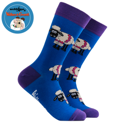 Fluffy Shaun the Sheep Socks - Wallace and Gromit