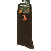 Fox Embroidered Boot Socks