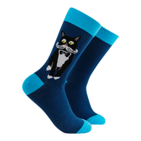 Tuxedo Cat Socks - Feline Fancy
