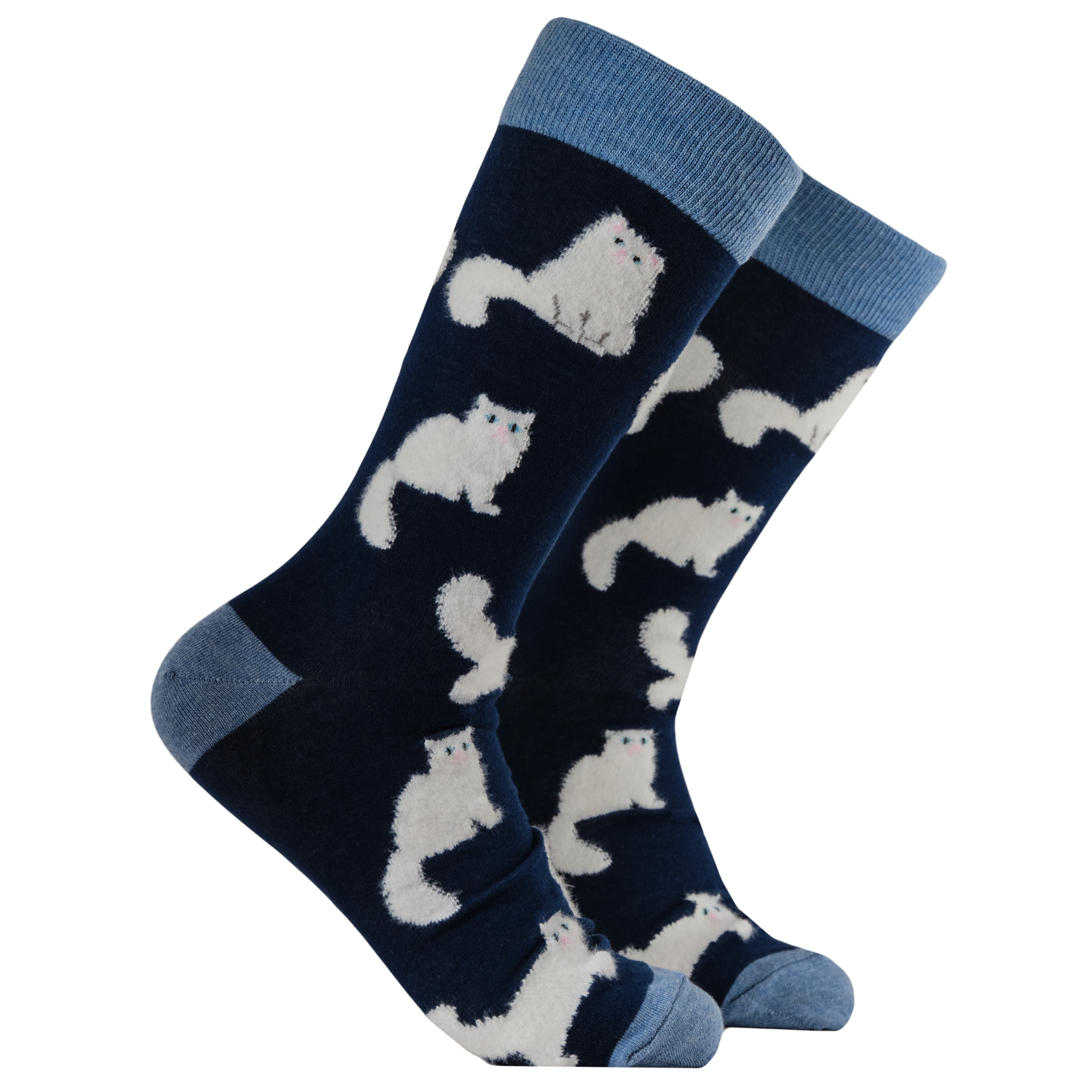 Fluffy White Cats Socks