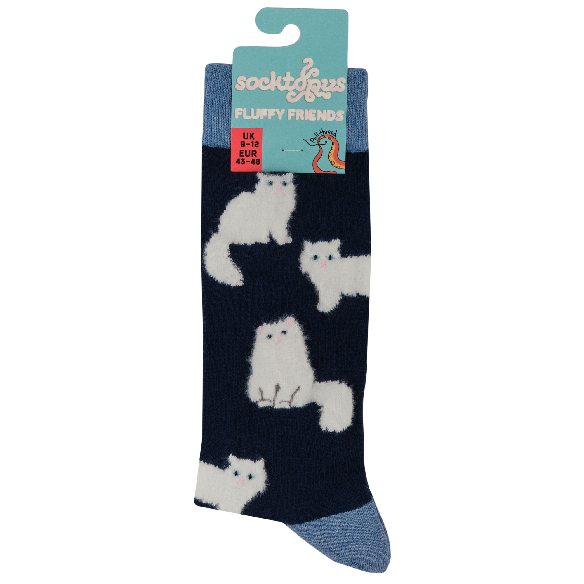 Fluffy White Cats Socks