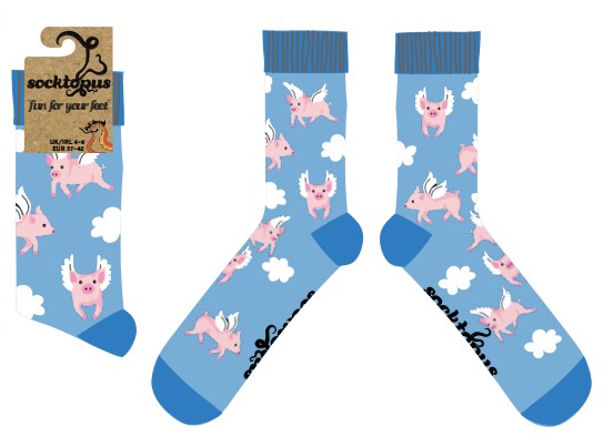 Pigs Can Fly Socks
